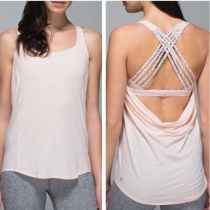 Lululemon Wild Tank Heathered Pink Speckle Workout